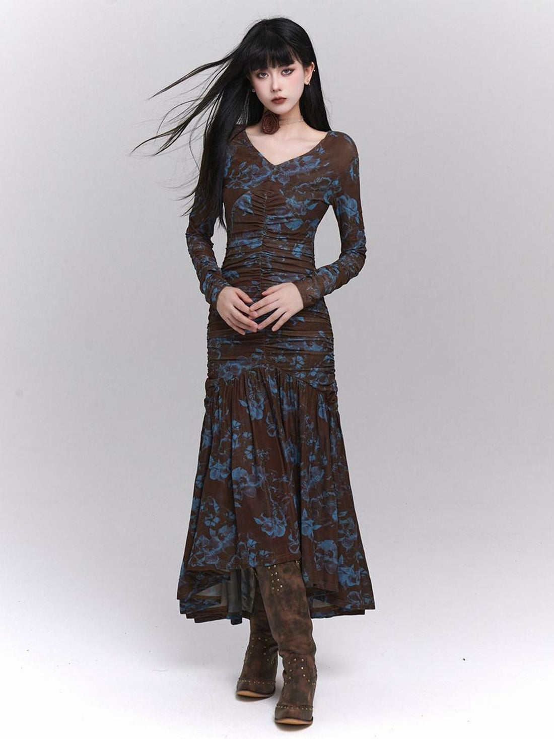 LADYGHOST Ethereal Aesthetic Unique Cinched Waist Women&