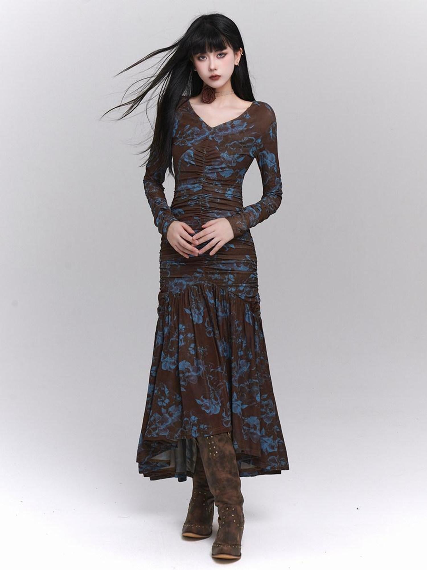 LADYGHOST Ethereal Aesthetic Unique Cinched Waist Women&