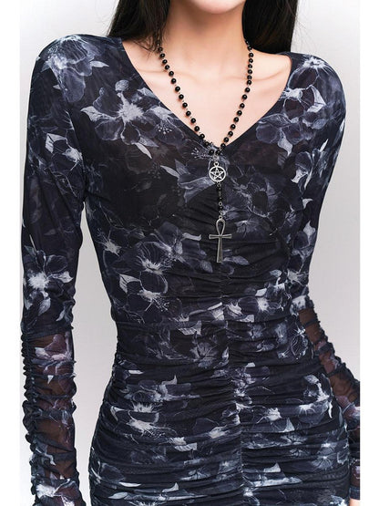 LADYGHOST Ethereal Aesthetic Unique Cinched Waist Women&
