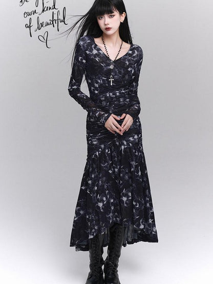 LADYGHOST Ethereal Aesthetic Unique Cinched Waist Women&