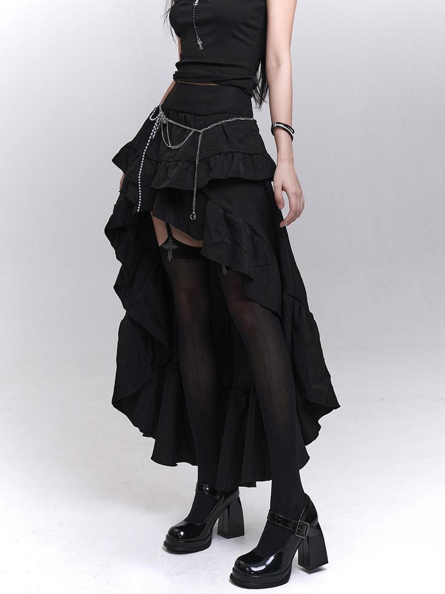 LADYGHOST Ethereal Asymmetrical Black Women&