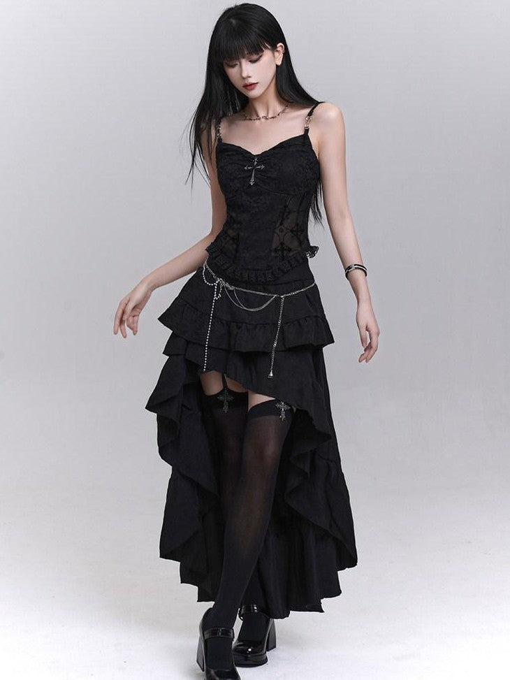 LADYGHOST Ethereal Asymmetrical Black Women&