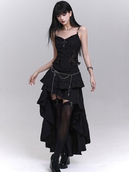 LADYGHOST Ethereal Asymmetrical Black Women&