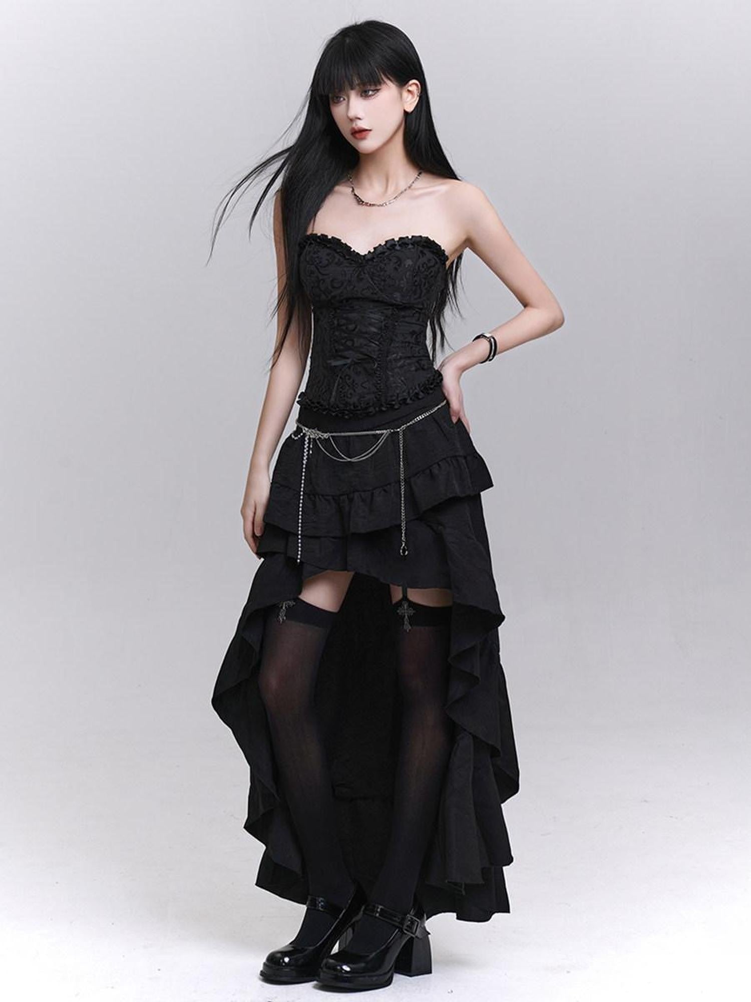 LADYGHOST Ethereal Asymmetrical Black Women&