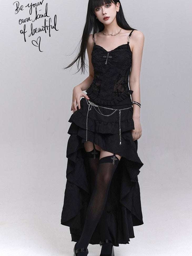 LADYGHOST Ethereal Asymmetrical Black Women&