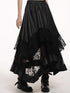 LADYGHOST Ethereal Black Asymmetric Festival Ready Women&