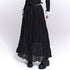 LADYGHOST_Ethereal_Black_Pleated_Lace_Panel_Beach_Women&