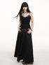 LADYGHOST Ethereal Black Strapless Flowy Slimming Beach Women&