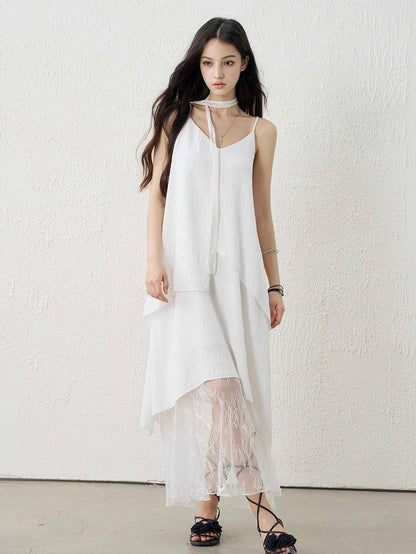 LADYGHOST Ethereal Black V-neck Spaghetti Strap Women&
