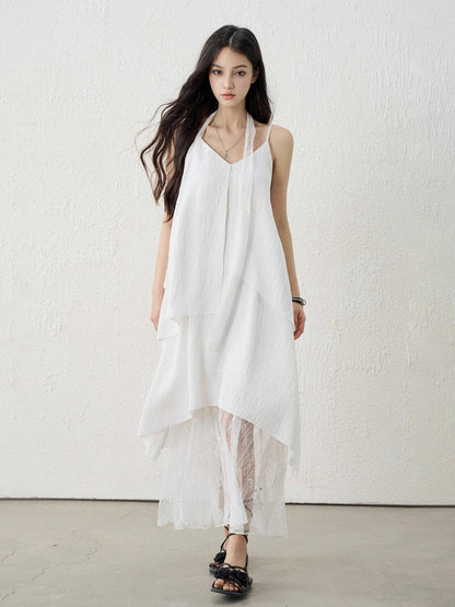 LADYGHOST Ethereal Black V-neck Spaghetti Strap Women&