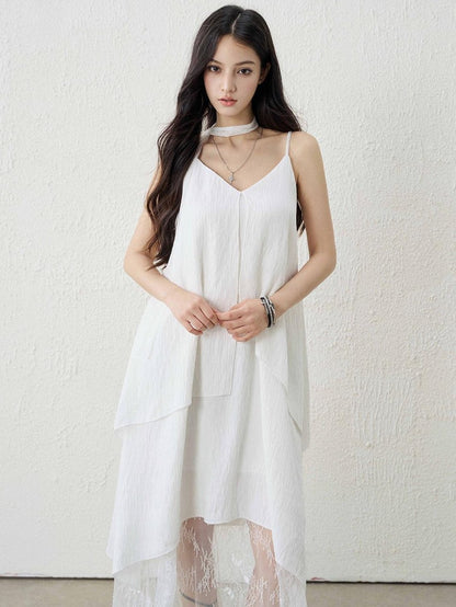 LADYGHOST Ethereal Black V-neck Spaghetti Strap Women&