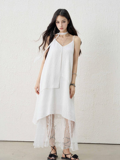 LADYGHOST Ethereal Black V-neck Spaghetti Strap Women&