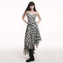 LADYGHOST_Ethereal_Checked_Asymmetrical_Hem_Spaghetti_Strap_Women&