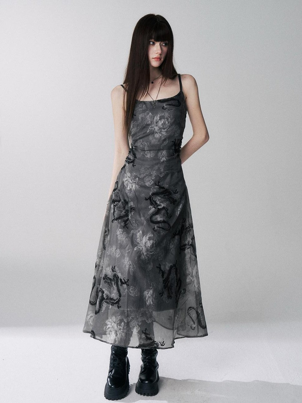 LADYGHOST Ethereal Chinese Style Spaghetti Strap Women&
