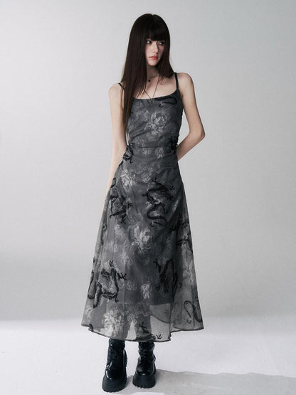 LADYGHOST Ethereal Chinese Style Spaghetti Strap Women&