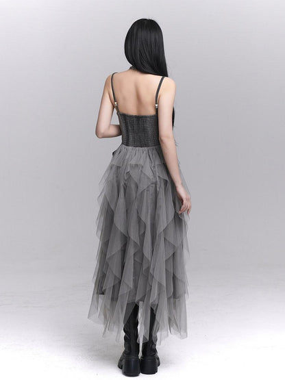 LADYGHOST Ethereal Cinched Waist Spaghetti Strap Women&