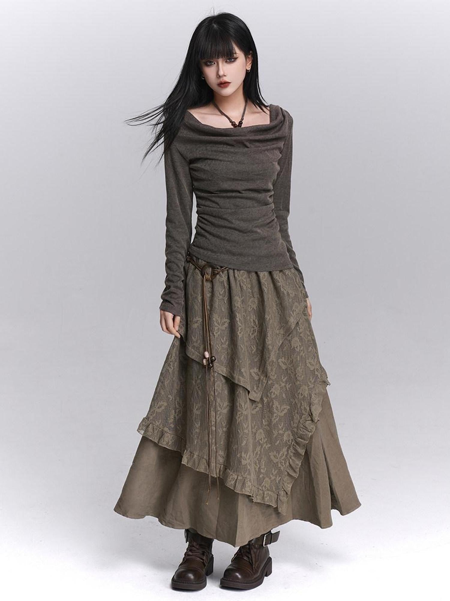 LADYGHOST Ethereal Coffee Brown Cool Artistic Women&