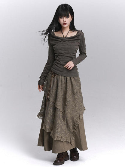 LADYGHOST Ethereal Coffee Brown Cool Artistic Women&