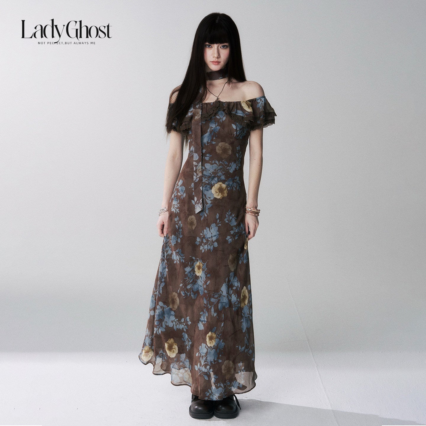 LADYGHOST_Ethereal_Coffee_Floral_Off_Shoulder_Women&