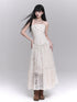 LADYGHOST Ethereal Flared Delicate Circle Hem Women&