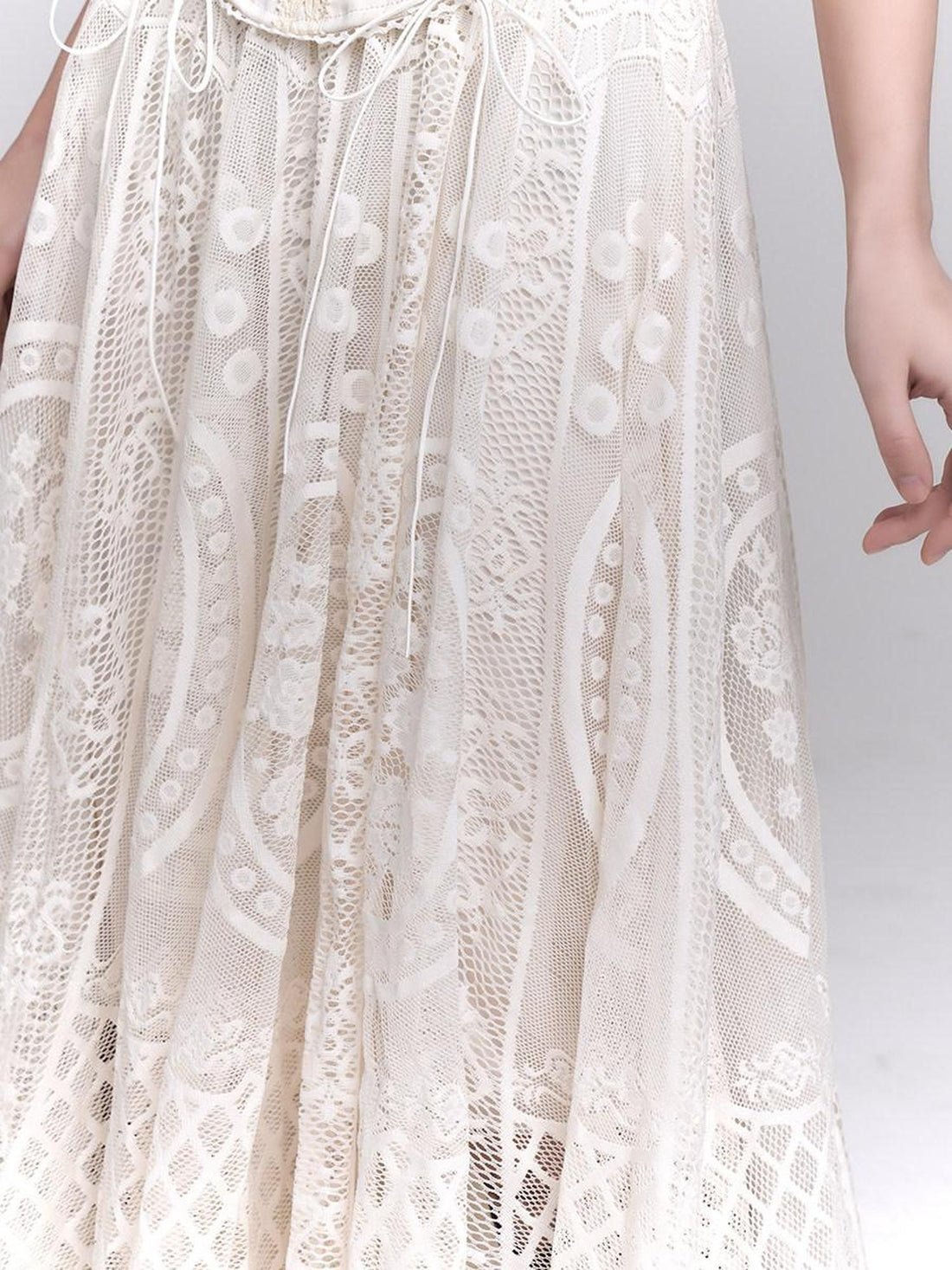 LADYGHOST Ethereal Flared Delicate Circle Hem Women&
