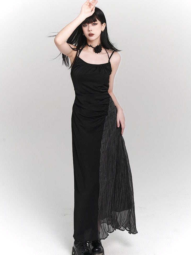 LADYGHOST Ethereal French White Spaghetti Strap Designer Women&