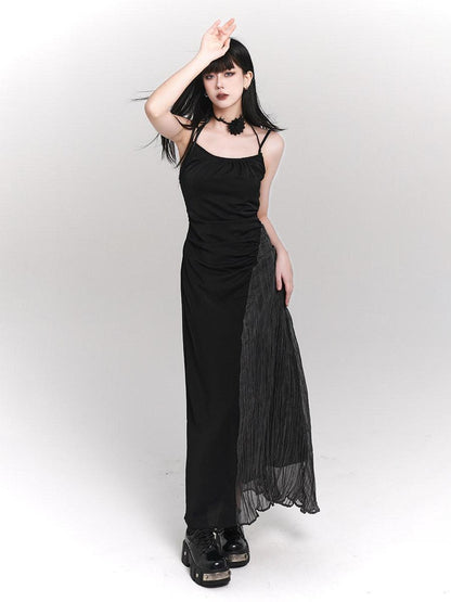 LADYGHOST Ethereal French White Spaghetti Strap Designer Women&