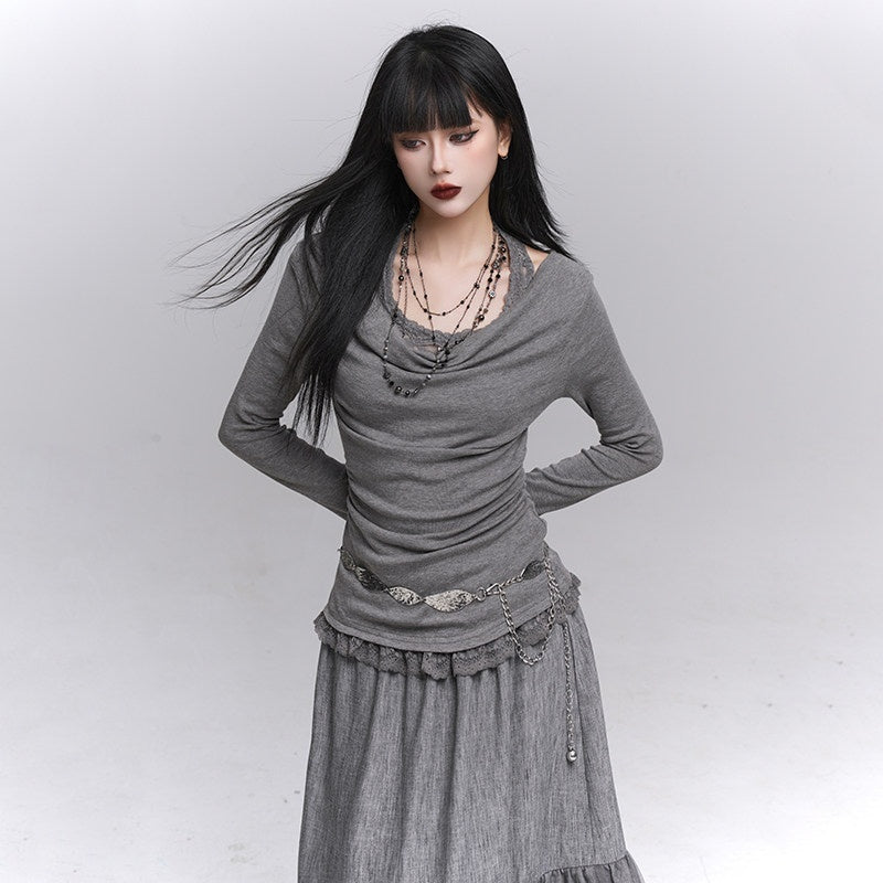 LADYGHOST_Ethereal_Ghost_Faux_Layered_Off_Shoulder_Halter_Women&