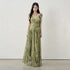 LADYGHOST_Ethereal_Green_Floral_French_Style_Women&