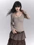 LADYGHOST Ethereal Korean Chic Slim Fit Women&
