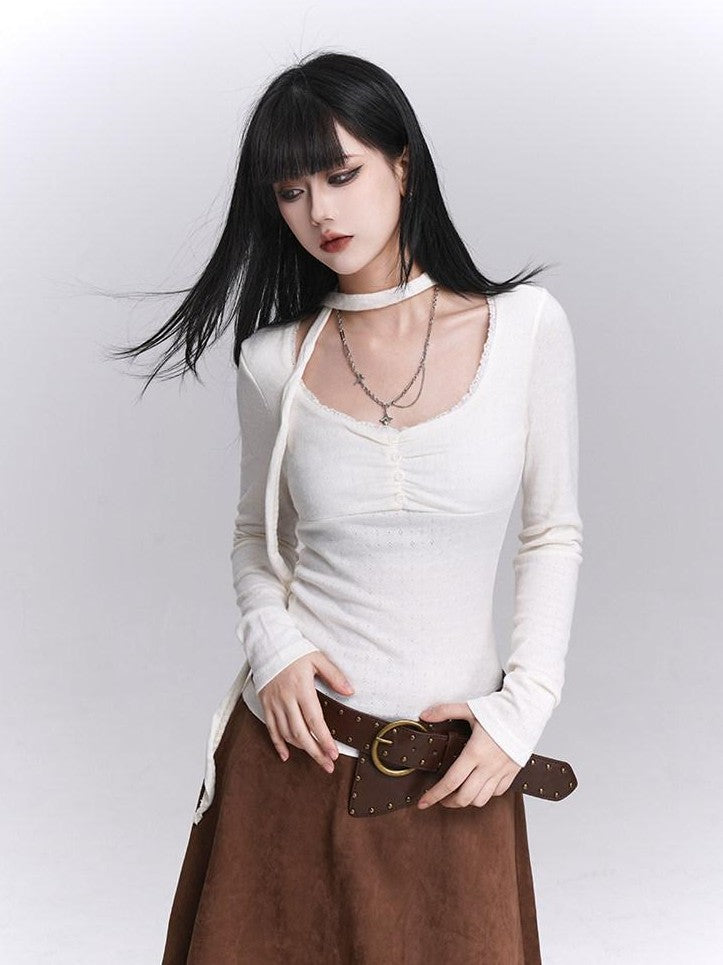 LADYGHOST Ethereal Korean Chic Slim Fit Women&