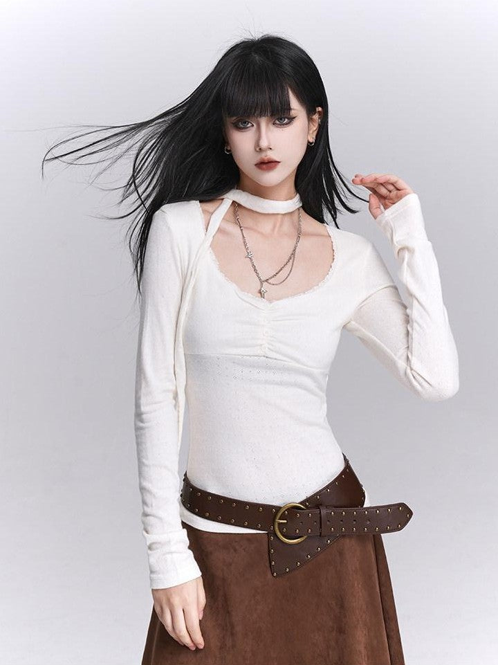 LADYGHOST Ethereal Korean Chic Slim Fit Women&