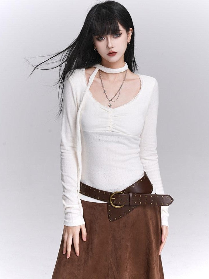 LADYGHOST Ethereal Korean Chic Slim Fit Women&