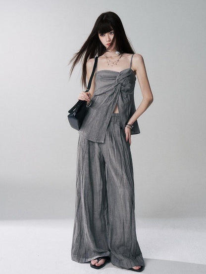 LADYGHOST Ethereal Korean Gray Unique Design Women&