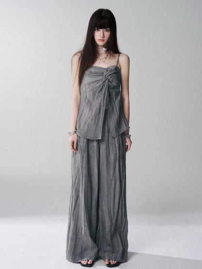 LADYGHOST Ethereal Korean Gray Unique Design Women&