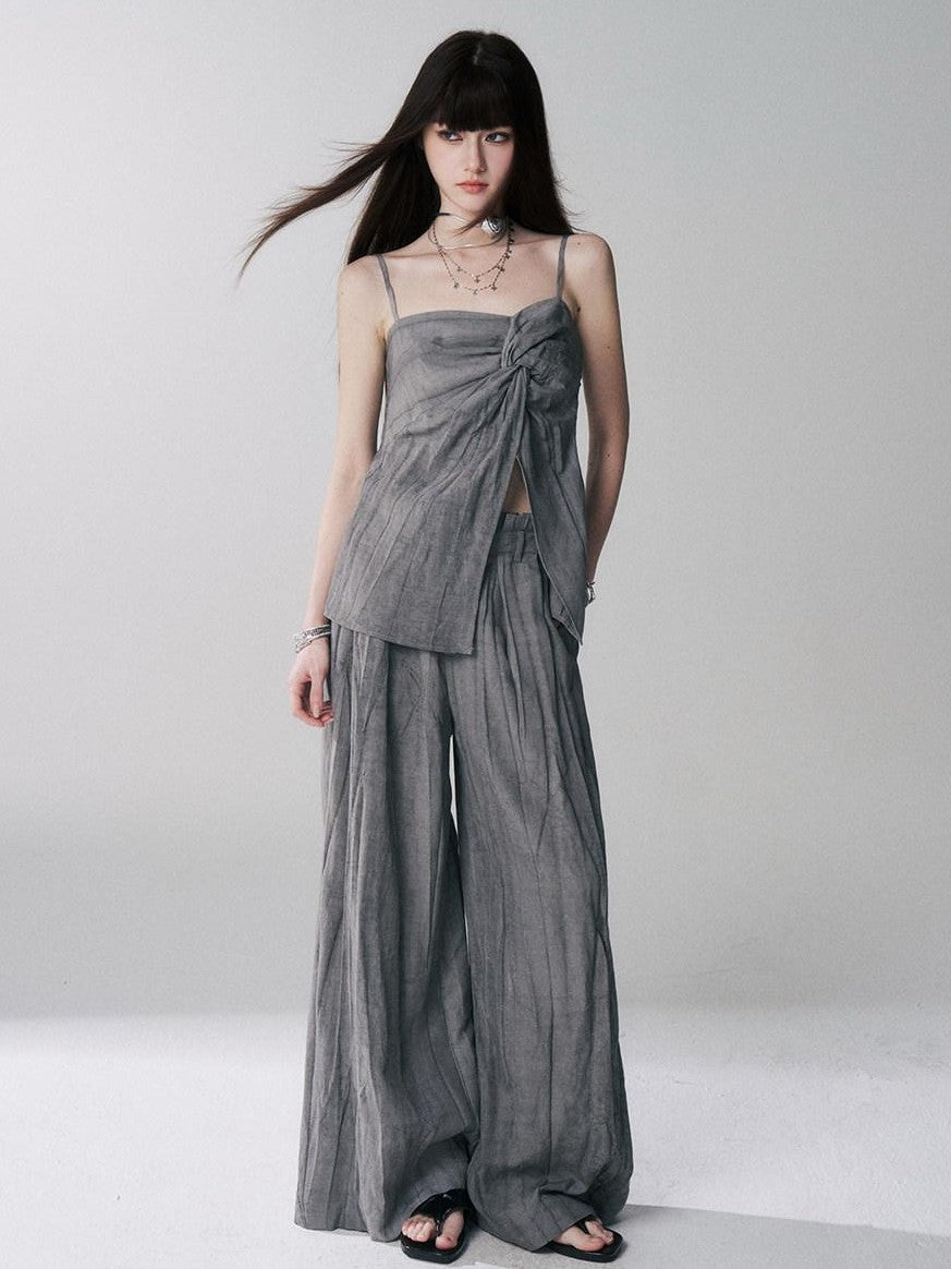 LADYGHOST Ethereal Korean Gray Unique Design Women&