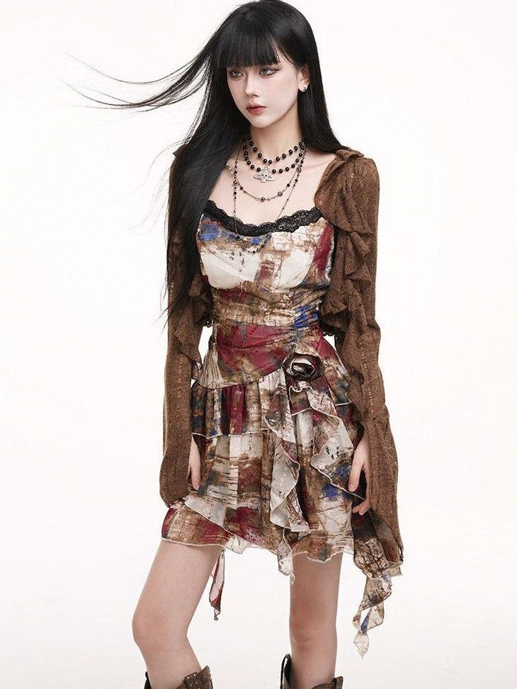 LADYGHOST Ethereal Lightweight Cropped Open Front Women&