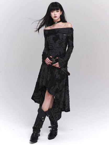 LADYGHOST Ethereal Minimalist Niche Unique Off Shoulder Women&