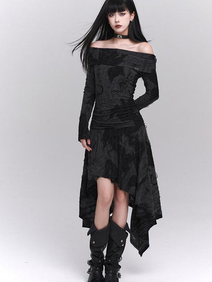 LADYGHOST Ethereal Minimalist Niche Unique Off Shoulder Women&