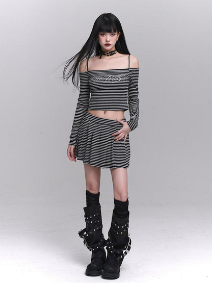 LADYGHOST Ethereal Off Shoulder Designed Figure Flattering Women&