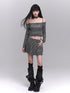 LADYGHOST Ethereal Off Shoulder Designed Figure Flattering Women&