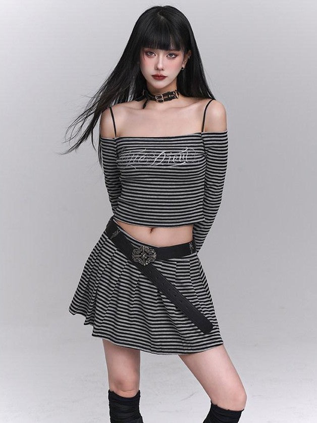 LADYGHOST Ethereal Off Shoulder Designed Figure Flattering Women&