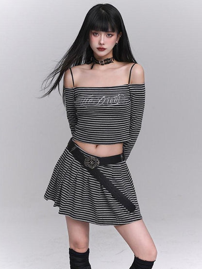LADYGHOST Ethereal Off Shoulder Designed Figure Flattering Women&