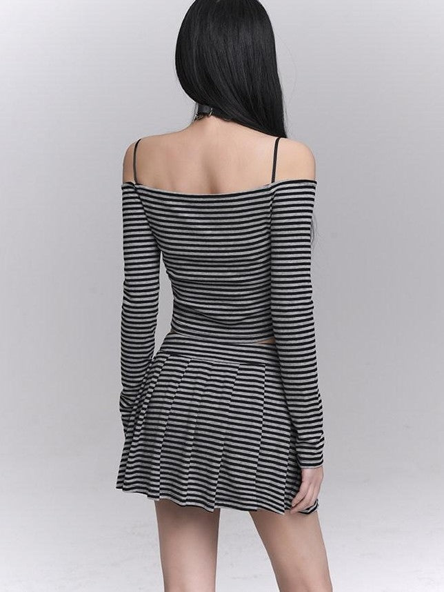 LADYGHOST Ethereal Off Shoulder Designed Figure Flattering Women&