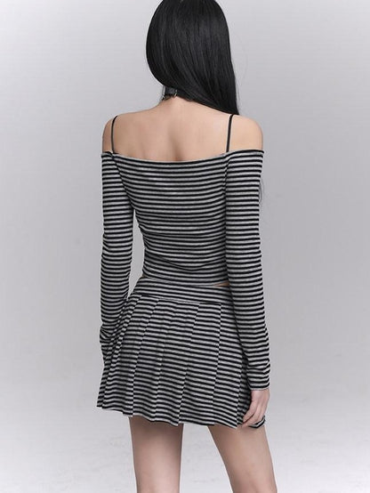 LADYGHOST Ethereal Off Shoulder Designed Figure Flattering Women&