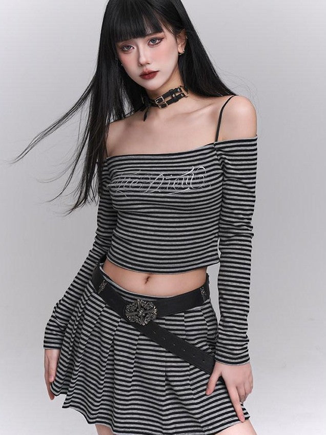 LADYGHOST Ethereal Off Shoulder Designed Figure Flattering Women&