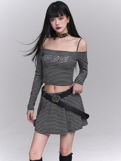 LADYGHOST Ethereal Off Shoulder Designed Figure Flattering Women&