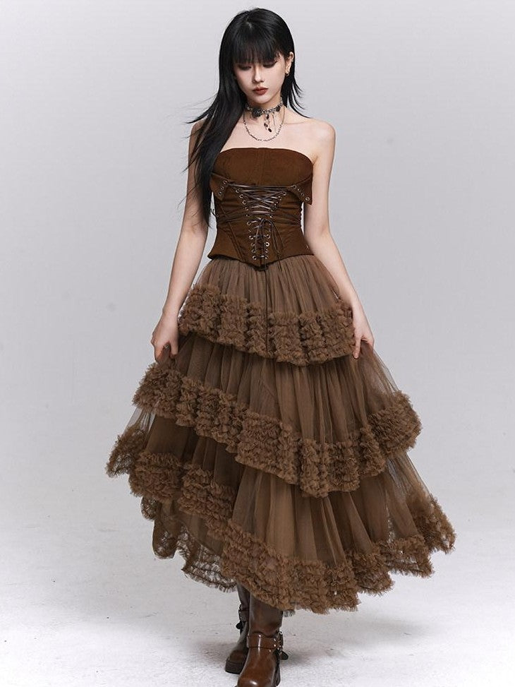 LADYGHOST Ethereal Puff Cake Princess Women&