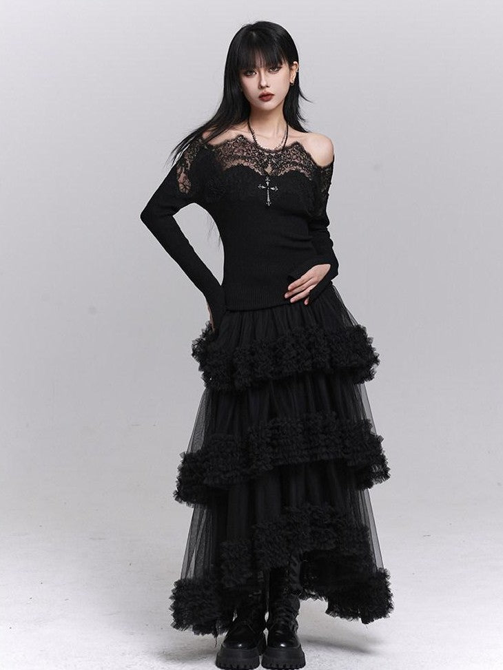 LADYGHOST Ethereal Puff Cake Princess Women&