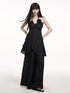LADYGHOST Ethereal Salt Backless Halter Cami Relaxed Pants Women&